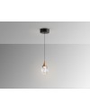 CORINA- LAMPARA 1L NEGRO-COBRE